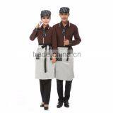 Custom hotel reception uniform with coat and apron