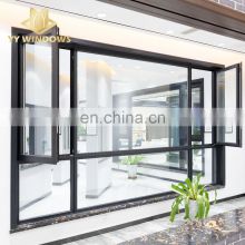Top China supplier nfrc american canada standard thermal broken frame double glazed casement window with fixed panel