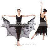 Latest Lyrical Ballet Long Chiffon Dress Sleeveless Sexy Leotard With Long Dress Stage Performance Costumes Dress thumbnail-1
