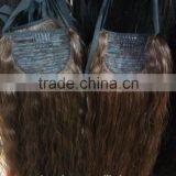 Brazilian Hair 100% Human Hair,pony Tail Wig 20inch 90gram Natural Color 2# ,natural Wave thumbnail-3