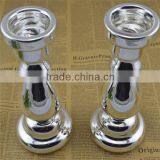 Candlestick Glass Silver Gold Mercury Style