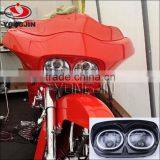 Motorcycle accessories 45w 90w black led daul headlight for harley Davidson Daymaker Road Glide 2004-2013