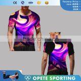 (OEM ODM FACTORY/Trade Assurance) Sublimation Surfing Rashguard, Mens Compression Wear,sports Tracksuit Men thumbnail-3