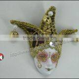 Decorative Hand Painted Ceramic Masquerade Face Mask Wall Decor thumbnail-4