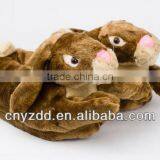 Brown Bunny Rabbit Slippers thumbnail-1