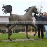 Bronze lifesize grasslawn decor horse sculpture