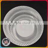 White Silver Plastic Disposable Plate