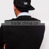 100% Wool Custom Embroidered 5 Panel Snapback Hats Wholesale thumbnail-4