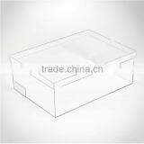 Clear Drop Front Acrylic Shoe Box Display With Lid thumbnail-2