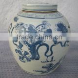 Chinese Antique Beautiful Dragon Procelain / Pot thumbnail-1