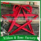 Red Color 2 Inch 3inch Large Size Decorating Wired Gold Edge Ribbon for Chair Bow Christmas Decorative Craft thumbnail-2