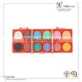 Wholesale Best Quality Cheap 12Colors Dry Water Color Paint Set With Brush thumbnail-1