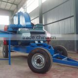 China mobile crusher for wood logs