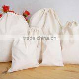 Cotton Jute Drawstring Bags Packing Bags Gift Bags Cosmetic Bags Make up Bags thumbnail-1