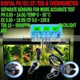 3 LCD Water Quality Tester Digital Meter Aquarium EC CF TDS PH Temp Degree C Backlight thumbnail-2