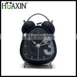 high quality triangle double bell promotional alarm clock for kids