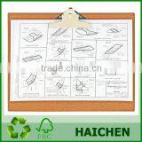 17 x 11 Inches Wooden Clipboard With 6-Inch Jumbo Board Clip