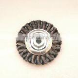 Twist Knot Wheel Brushes With Thread, Diameter 100mm or 4" thumbnail-1