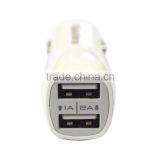 Dual Port Design 1A / 2A Output 10W 2-port USB Car Charger Adaptor Designed for Iphones and Andriod Phones thumbnail-2