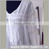 Golden Supplier White Cotton Dressing Gown Nightgown thumbnail-4
