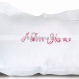 Embroiered Message Cotton Pillow Cover thumbnail-2