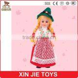 Stock Plastic Girl Doll Custom Made Plastic National Doll Cute Plastic Doll With Switzerland Clothes thumbnail-1