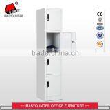 High Quality Factory Direct Sale Bright White Metal Four Tiers Locker