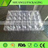 24 Holes Rectangular Clear Transparent Plastic Quail Egg Cartons thumbnail-5
