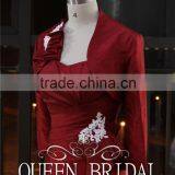Real Works Wine Red Evening Dresses China With Detachable Cape 2015 thumbnail-5