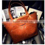 Outside Two Pocket Womag Bag pu Tote Handbag