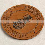 Zhejiang Credible Label Factory Produce Printing & Embossing Leather Patch Label for Women's Mortarboard Cap thumbnail-3