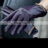 2016 Hot Sale Ladies Short Bike Leather Motorcycle Glove