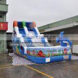 Promotional Giant Inflatable Water Slide,10m Length Water Slide With Pool thumbnail-4
