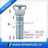 15.9mm Wheel Knurl Tuxedo Studs thumbnail-1