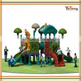 Plastic slide amusement plastic platform play park equipment for sale