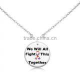 Lead & Nickel Free Autism Puzzle Ribbon We Will All Fight This Togethe Charm Anklet thumbnail-1