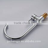 Chrome Single Handle High-arc Brass Kitchen Faucet thumbnail-3