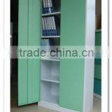 KFY-CB-16 Green Steel 2 Door Decorative Bookcase thumbnail-1