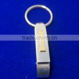 Multi-usage Bottle Opener Keychain Stainless Steel Highly Polished Keyring thumbnail-2