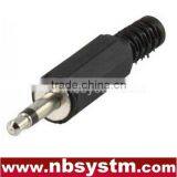 Audio Connector 3.5mm Mono Plug Male With Plastic Tail
