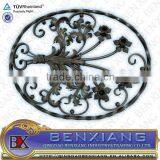 Decorated Wrought Iron Flower Panel