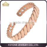 KSTONE Men's Magnetic Copper Celtic Cuff Bangle Golf Bracelet thumbnail-3