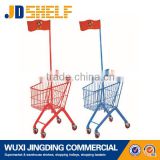 push toddler children cart with flag