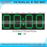 Spanish Synchronized Digital Clock LED Clock Electric Clock Sign 24" thumbnail-5