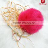 Beautiful Rabbit Fur Handbag Accessories Keychain thumbnail-1