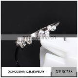 OEM and ODM Ladies Finger Fancy White Gold Latest Design Diamond Ring thumbnail-4