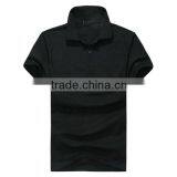 100% Cotton Black Unisex Polo Shirt Wholesale thumbnail-1