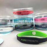 Fashion Pure Strength Rubber Bracelet Custom Silicon Wristband thumbnail-5