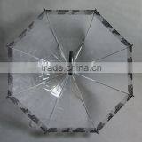 High Quality Printed Dome Clear Kids Umbrella thumbnail-4
