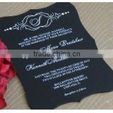 acrylic wedding banquet invitation card